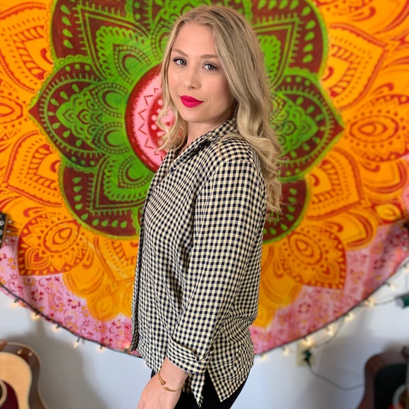 //VINTAGE// Checkered flannel - Picture 4 of 6